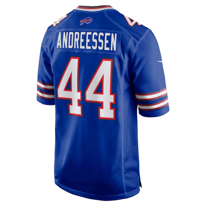B.Bills #44 Joe Andreessen Royal RONA Game Jersey