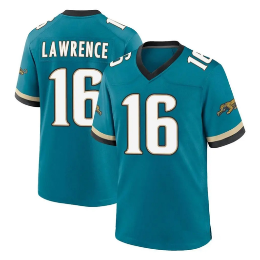 J.Jaguars #16 Trevor Lawrence Player Teal Prowler Throwback Limited Home Game Stitched Jersey RONA