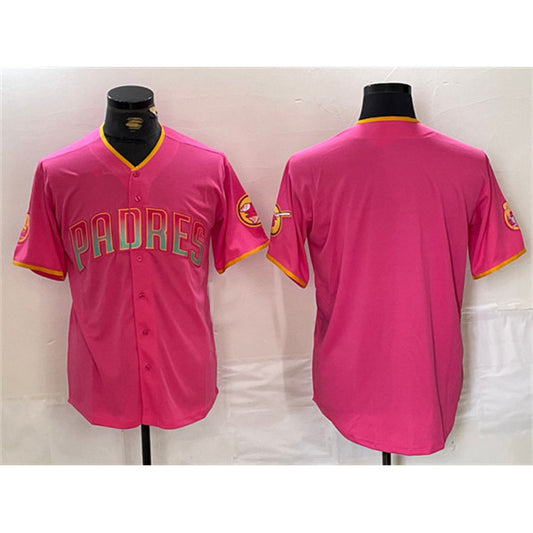 San Diego Padres Blank Pink RONA Cool Base Stitched Jersey