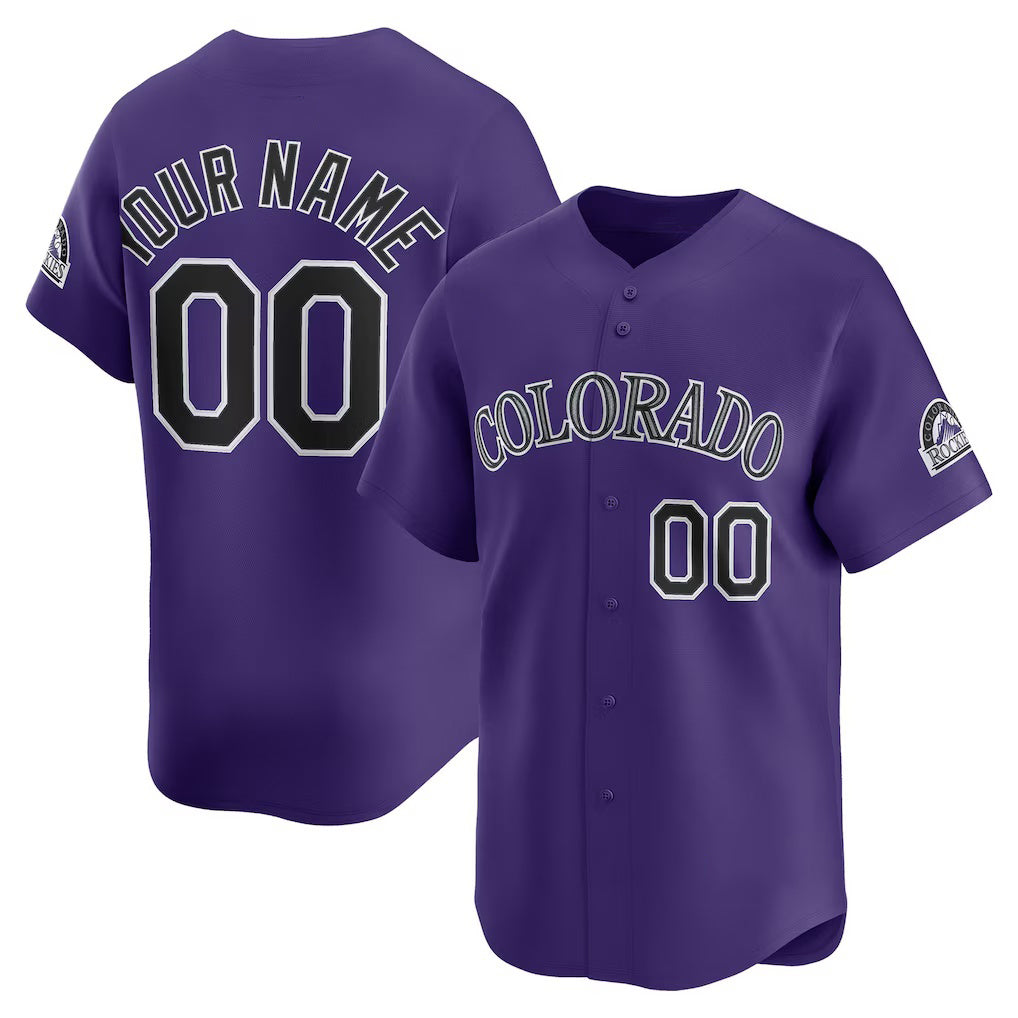 Custom Colorado Rockies Purple RONA Alternate Limited Jersey