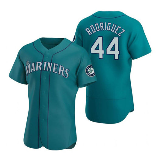 Seattle Mariners #44 Julio Rodr¨ªguez Aqua RONA Flex Base Stitched Jersey