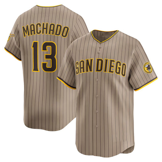 San Diego Padres #13 Manny Machado Khaki RONA Alternate Limited Player Jersey