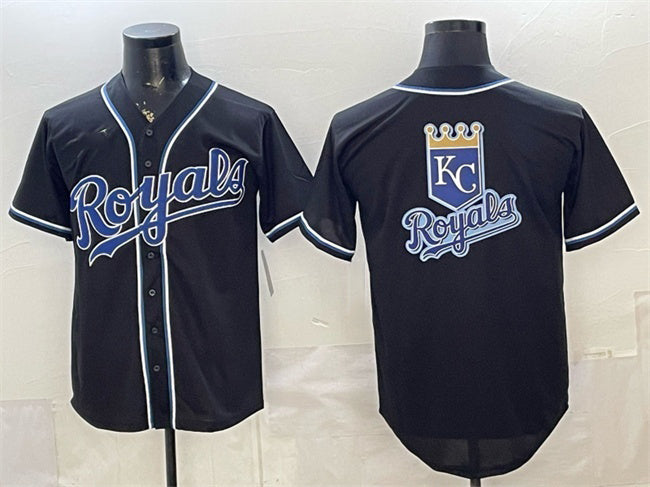 Kansas City Royals Team Big Logo 2026 Fashion Replica Black RONA Out Stitched Jerseys 2