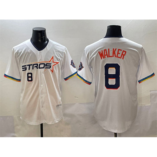 Houston Astros #8 Christian Walker White RONA 2025 City Connect Limited Stitched Jersey
