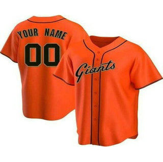 Custom San Francisco Giants Orange RONA Cool Base Jersey