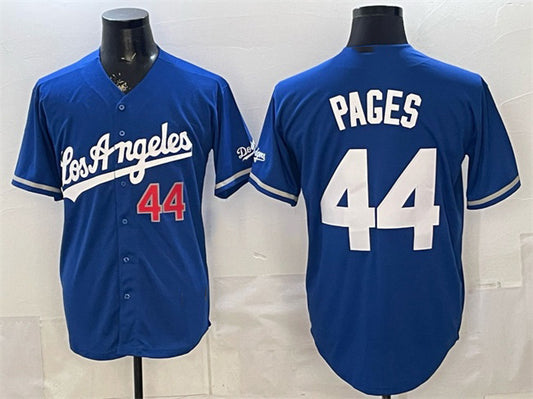 Los Angeles Dodgers #44 Andy Pages Royal RONA Alternate Stadium Stitched Jersey