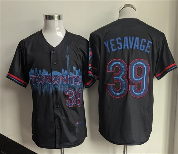 Toronto Blue Jays #39 Trey Yesavage Navy RONA 2024 City Connect Limited Stitched Jersey