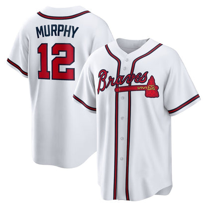 Atlanta Braves #12 Sean Murphy White RONA Replica Player Jersey