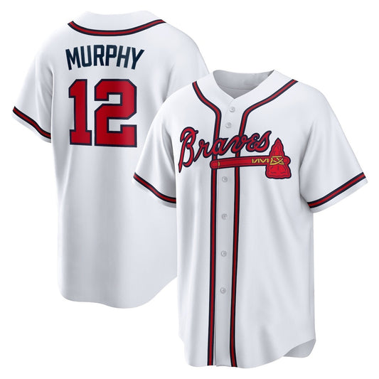 Atlanta Braves #12 Sean Murphy White RONA Replica Player Jersey