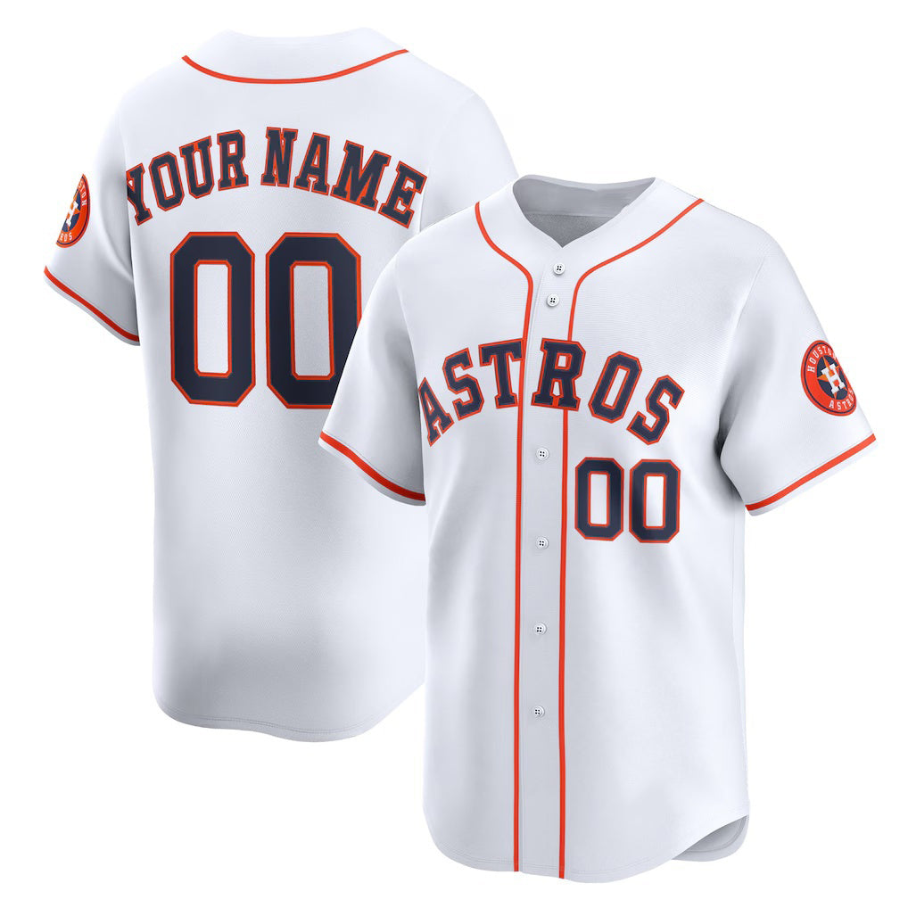 Custom Houston Astros White RONA Home Limited Jersey