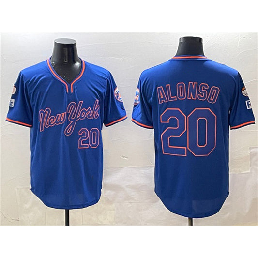 New York Mets #20 Pete Alonso Royal RONA 2025 Spring Training Stitched Jersey