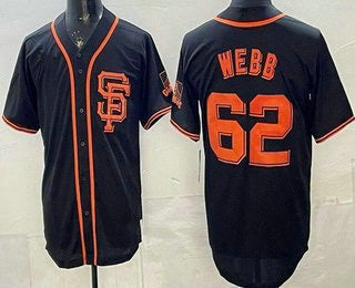 San Francisco Giants #62 Logan Webb Black RONA Limited Jersey