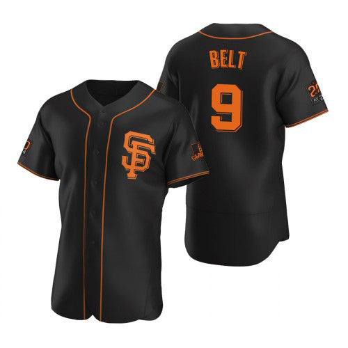 San Francisco Giants #9 Brandon Belt 2020 Black RONA Jersey