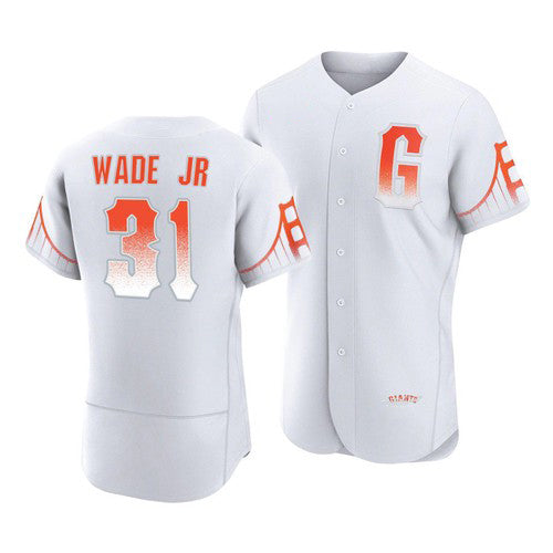 San Francisco Giants #31 LaMonte Wade Jr White RONA 2021 City Connect Flex Base Jersey