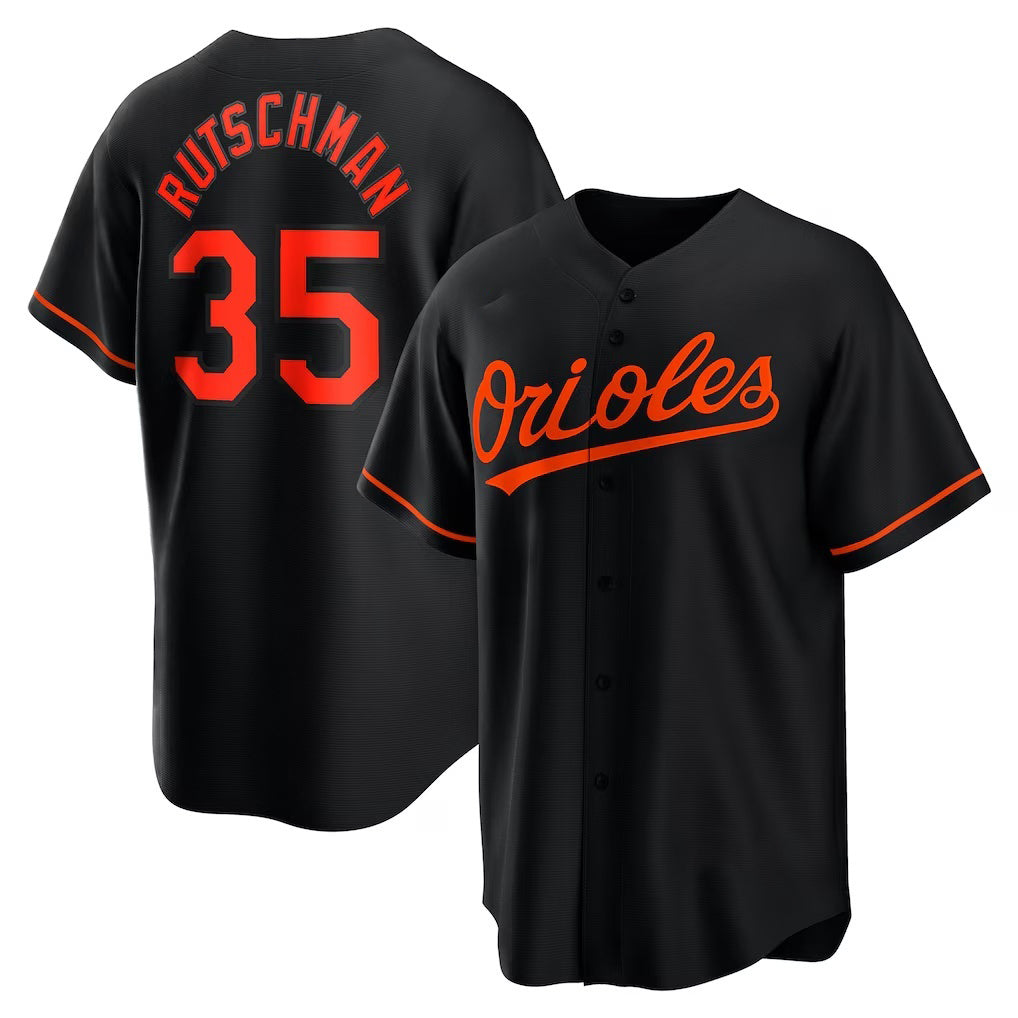 Baltimore Orioles #35 Adley Rutschman Black RONA Alternate Replica Player Jersey