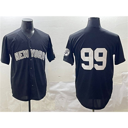 New York Yankees #99 Aaron Judge Black RONA Cool Base Stitched Jersey