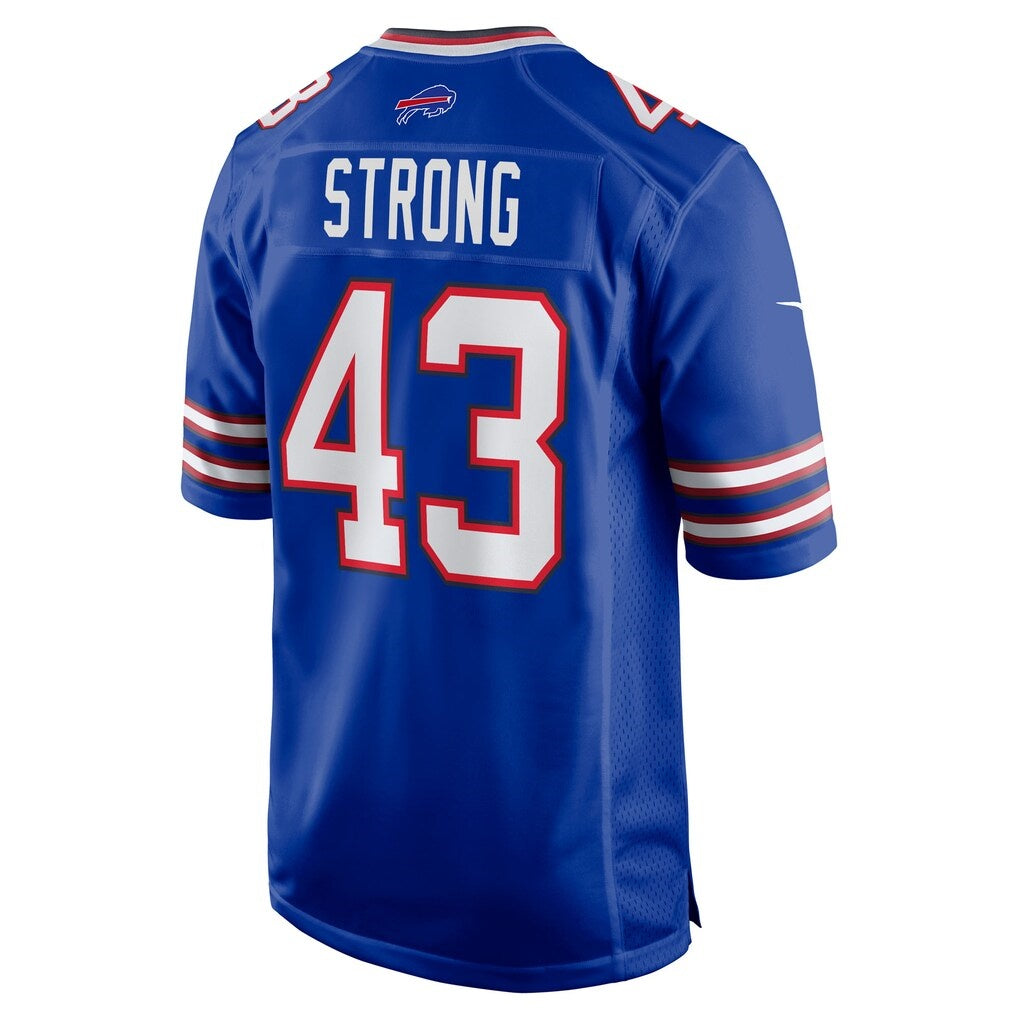 B.Bills #43 Dorian Strong Royal RONA Team Game Jersey