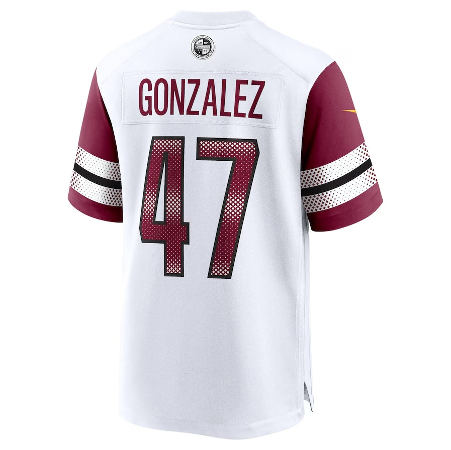W.Commanders #47 Zane Gonzalez White RONA Game Jersey