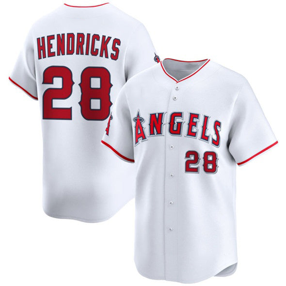 Los Angeles Angels #28 Kyle Hendricks White RONA 2024 Home Limited Stitched Jersey