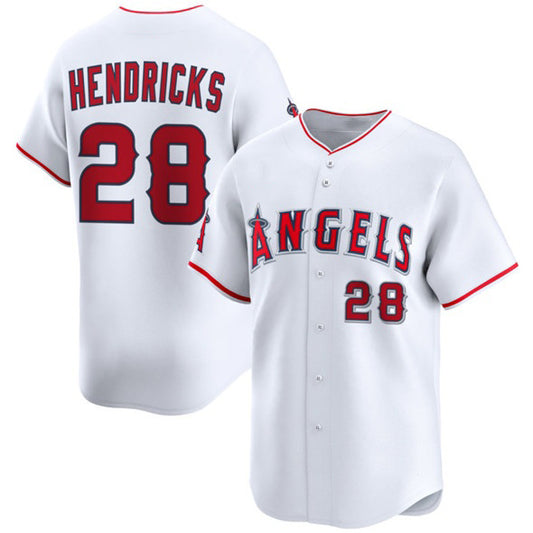 Los Angeles Angels #28 Kyle Hendricks White RONA 2024 Home Limited Stitched Jersey