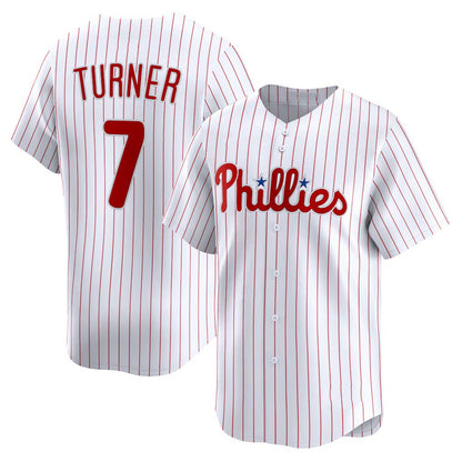 Philadelphia Phillies #7 Trea Turner White RONA Home Limited Player Jersey