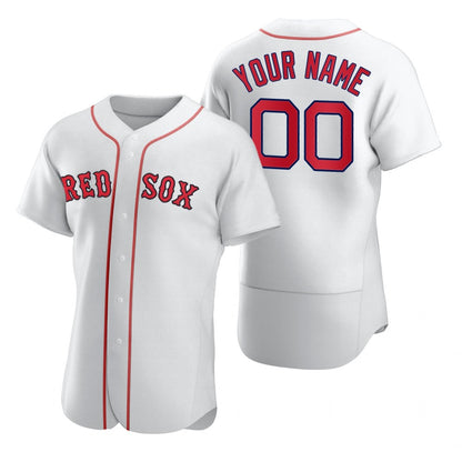 Custom Boston Red Sox White RONA 2020 Stitched Flex Base Jersey