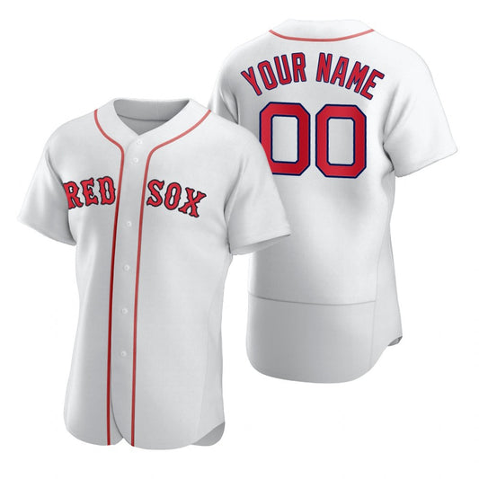 Custom Boston Red Sox White RONA 2020 Stitched Flex Base Jersey