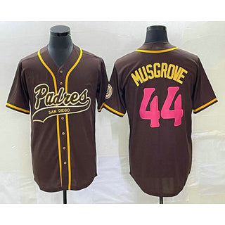 San Diego Padres #44 Joe Musgrove Brown RONA NEW 2023 City Connect Cool Base Stitched Jersey 2