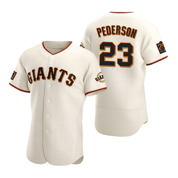 San Francisco Giants #23 Joc Pederson Cream RONA Flex Base Stitched Jersey