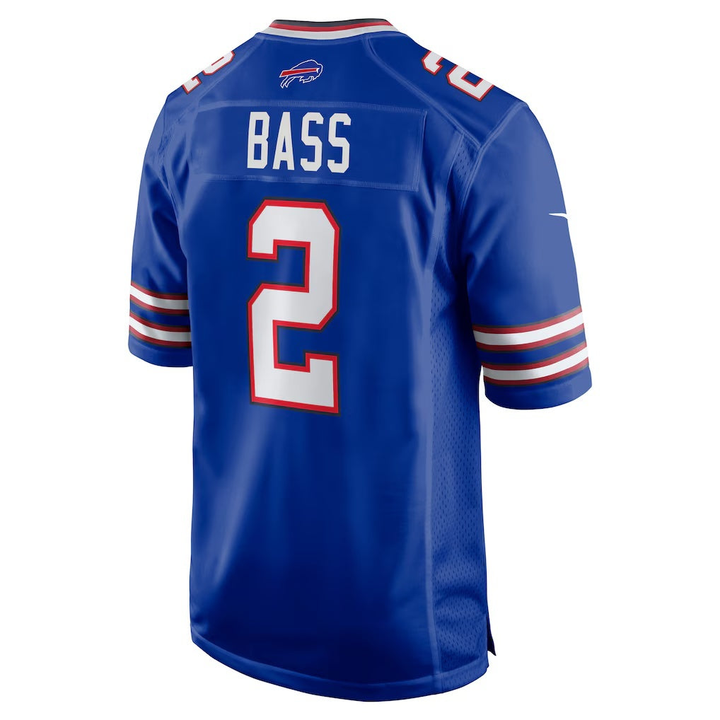 B.Bills #2 Tyler Bass Royal RONA Game Player Jersey