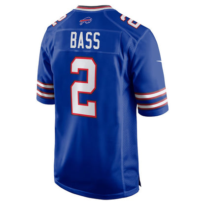 B.Bills #2 Tyler Bass Royal RONA Game Player Jersey