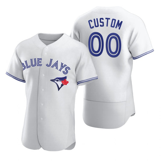 Custom Toronto Blue Jays White RONA 2020 Stitched Flex Base Jersey