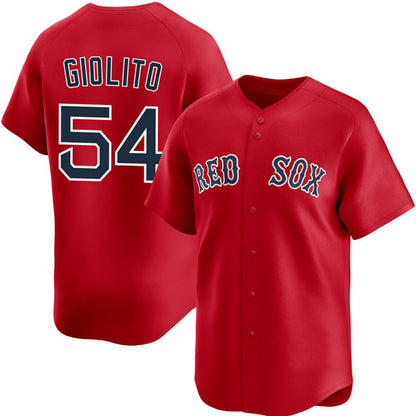 Boston Red Sox #54 Lucas Giolito Red RONA 2025 Alternate Limited Stitched Jersey