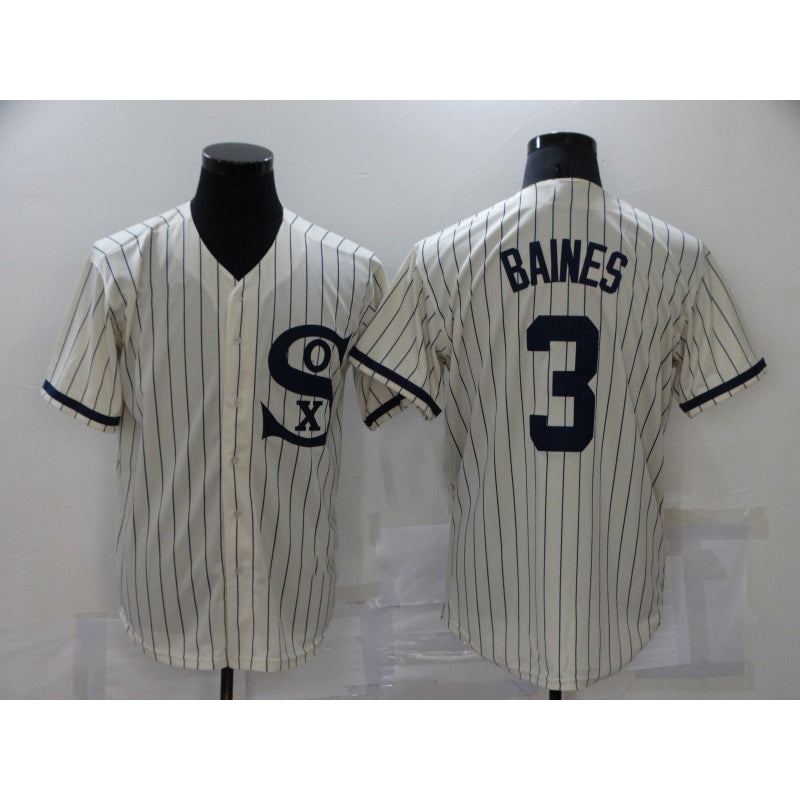Chicago White Sox #3 Harold Baines 2021 Cream RONA Field of Dreams Name Cool Base Stitched Jersey