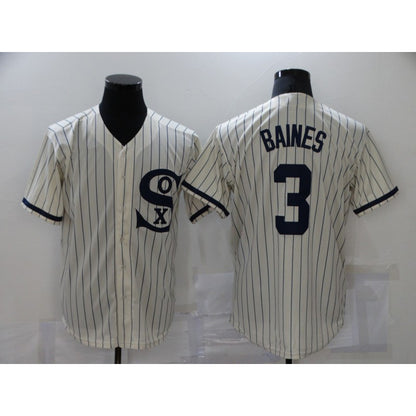Chicago White Sox #3 Harold Baines 2021 Cream RONA Field of Dreams Name Cool Base Stitched Jersey