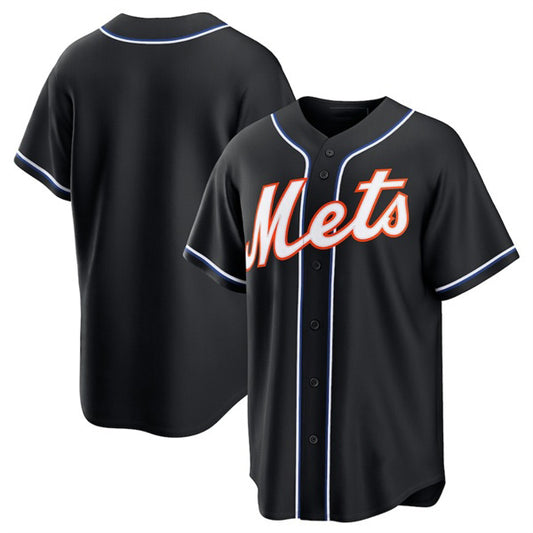 New York Mets Blank 2026 Black RONA Out Stitched Jersey