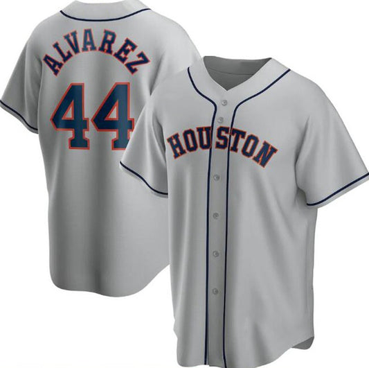 Houston Astros #44 Yordan Alvarez Grey RONA Cool Base Stitched Jersey