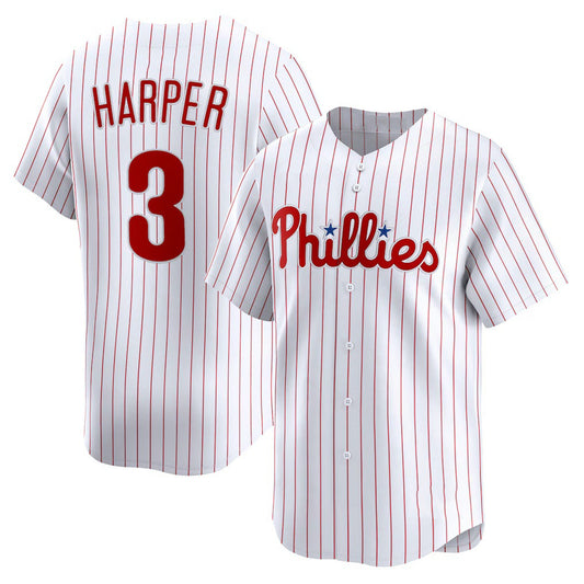 Philadelphia Phillies #3 Bryce Harper White RONA Home Limited Player Jersey
