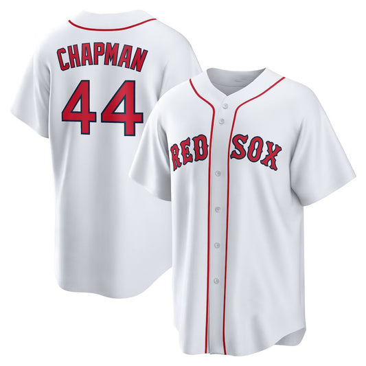 Boston Red Sox #44 Aroldis Chapman White RONA Home Replica Jersey