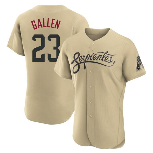 Arizona Diamondbacks #23 Zac Gallen Player Tan RONA City Connect Limited Elite Home Game Stitched Jerseys
