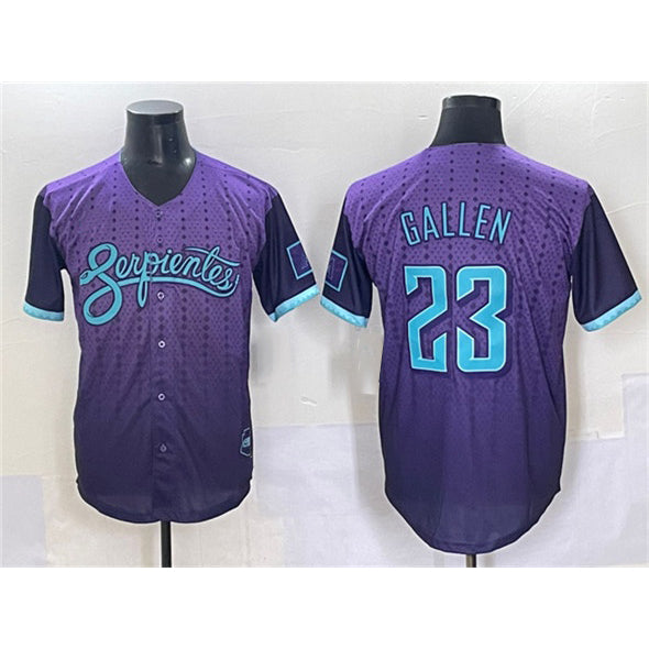 Arizona Diamondbacks #23 Zac Gallen Purple RONA 2025 City Connect Limited Stitched Jersey