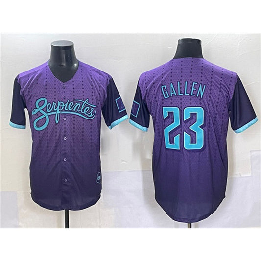 Arizona Diamondbacks #23 Zac Gallen Purple RONA 2025 City Connect Limited Stitched Jersey