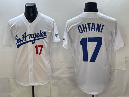 Los Angeles Dodgers #17 Shohei Ohtani White RONA Alternate Stadium Stitched Jersey