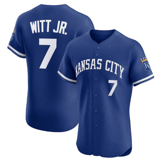 Kansas City Royals #7 Bobby Witt Jr. Royal RONA Alternate 2 Elite Player Jersey