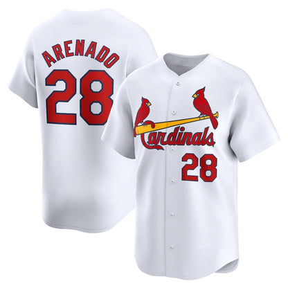 St. Louis Cardinals #28 Nolan Arenado White RONA Home Limited Player Jersey