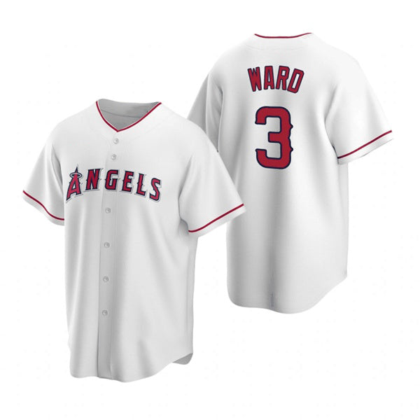 Los Angeles Angels #3 Waylor Ward White RONA Cool Base Stitched Jersey