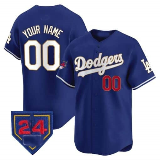 Custom Los Angeles Dodgers 2024 Spring Training Patch Vapor Premier Limited Jersey ¨C Royal RONA