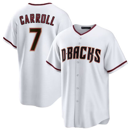 Arizona Diamondbacks #7 Corbin Carroll White RONA Cool Base Stitched Jersey 2