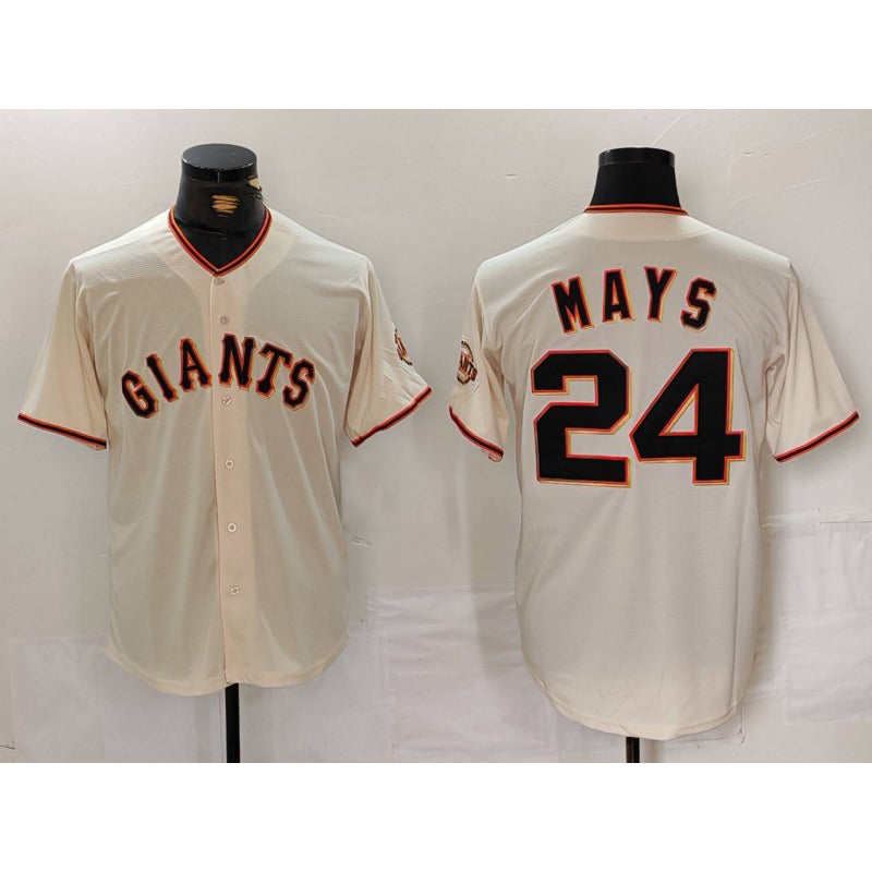 San Francisco Giants #24 Willie Mays Cream RONA 2024 Home Limited Stitched Jersey