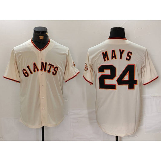 San Francisco Giants #24 Willie Mays Cream RONA 2024 Home Limited Stitched Jersey